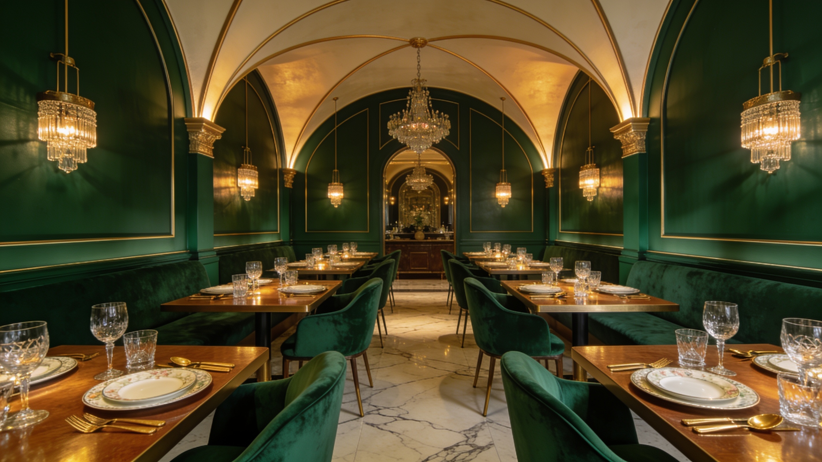 Elegancka sala restauracji Miedziany Smak